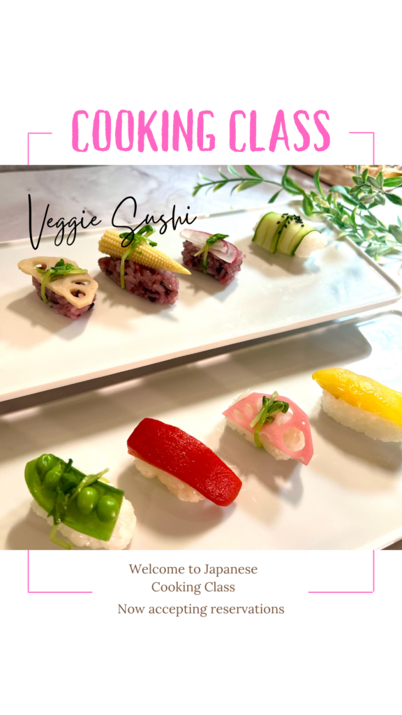 【Tokyo】  Cooking "Japanese Party Plate" - Veggie Sushi